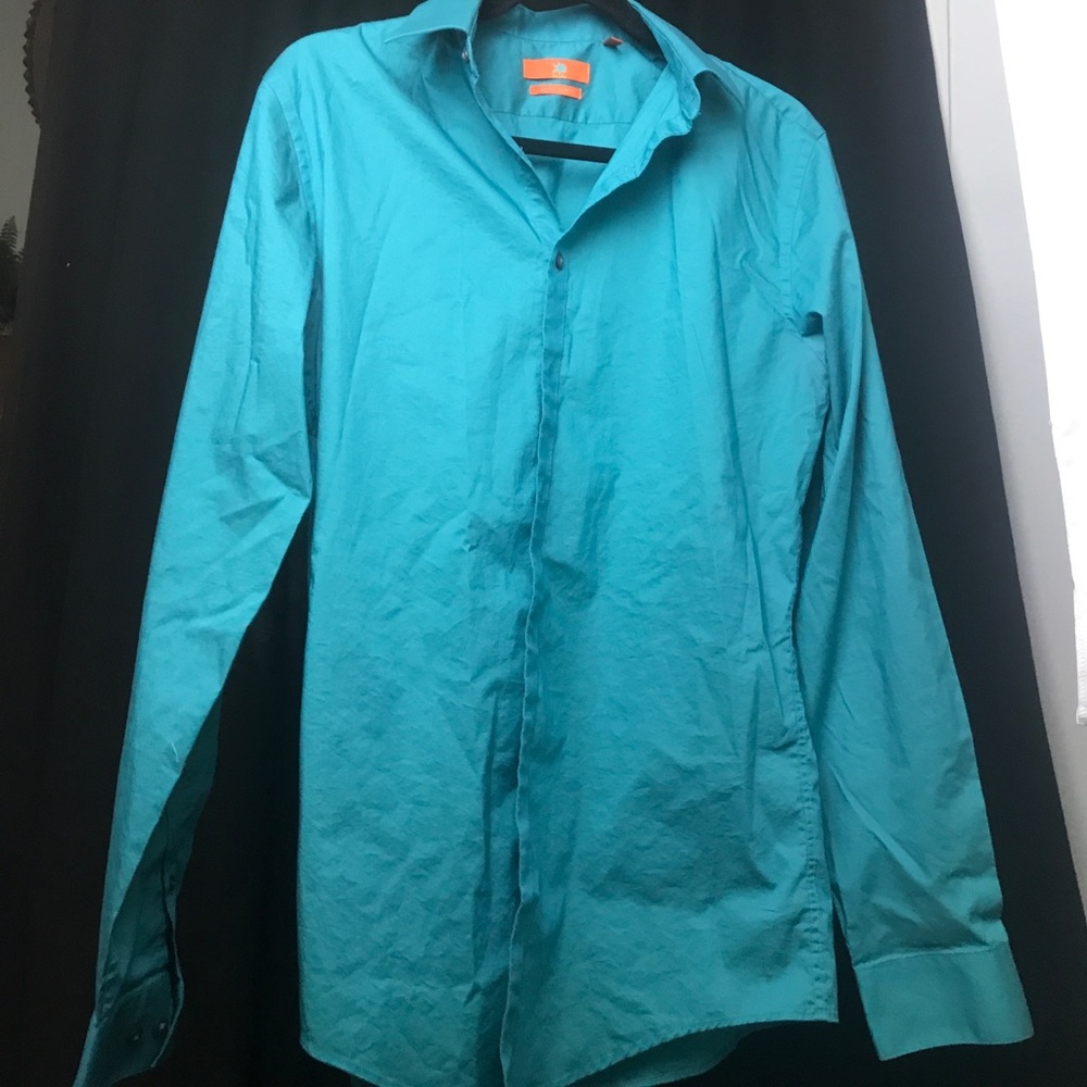 Teal dress shirt